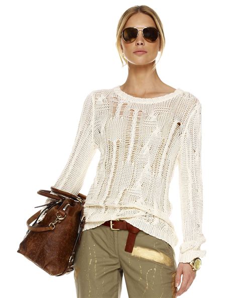 Michael Kors cable knit fisherman’s sweater 